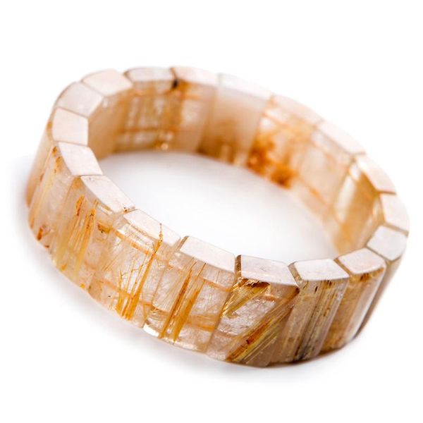 beaded, strands genuine natural titanium gold rutilated quartz bracelets for women men stretch rectangle bead crystal bangle bracelet, Black
beaded, strands genuine natural titanium gold rutilated quartz bracelets for women men stretch rectangle bead crystal bangle bracelet, Black