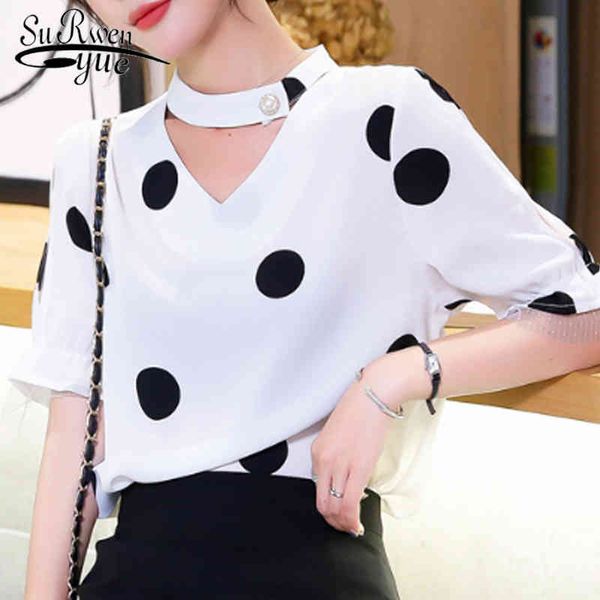 fashion v-neck chiffon blouse women and stand collar polka dot blusas mujer de moda 4683 50 210521, White
fashion v-neck chiffon blouse women and stand collar polka dot blusas mujer de moda 4683 50 210521, White