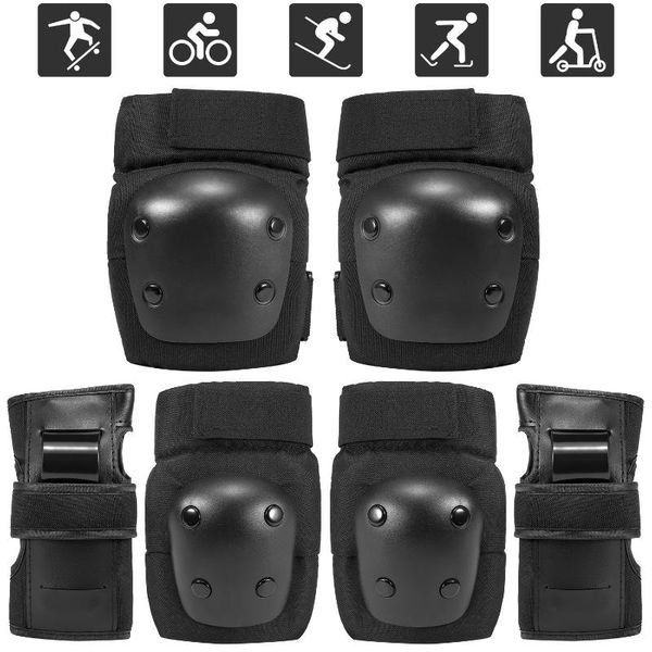 in 1 kids/adults knee pads elbow wrist sport protective gear set for cycling skateboard roller skating, Black;gray
in 1 kids/adults knee pads elbow wrist sport protective gear set for cycling skateboard roller skating, Black;gray