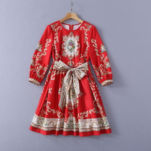 european and american women's clothing spring 2021 new court print with three-quarter sleeve lace-up fashion red dress xxl, Black;gray
european and american women's clothing spring 2021 new court print with three-quarter sleeve lace-up fashion red dress xxl, Black;gray