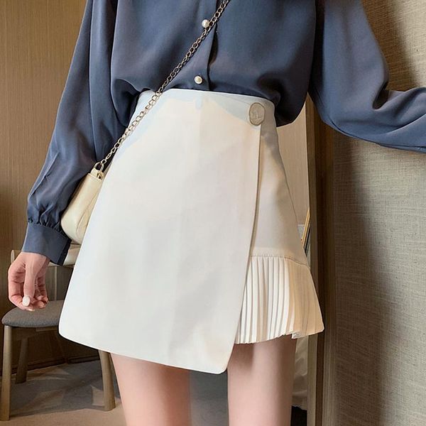 skirts 2021 spring summer irregular womens high waist black white mini plus size ladies pleated skirt jupe femme
skirts 2021 spring summer irregular womens high waist black white mini plus size ladies pleated skirt jupe femme