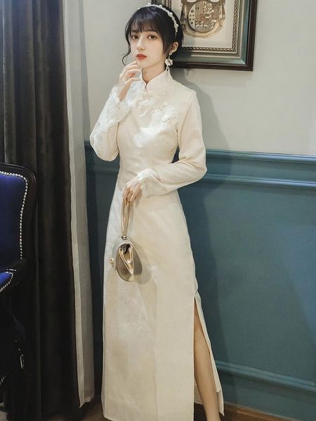 ethnic clothing french style restoring ancient ways modified niche qipao dress young maiden temperament of long 8195 autumn, Red
ethnic clothing french style restoring ancient ways modified niche qipao dress young maiden temperament of long 8195 autumn, Red