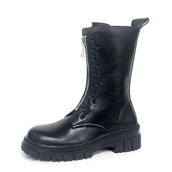 boots women mid calf zipper flat heel winter shoes fashion cool short daily ladies footwear size 35-39, Black
boots women mid calf zipper flat heel winter shoes fashion cool short daily ladies footwear size 35-39, Black