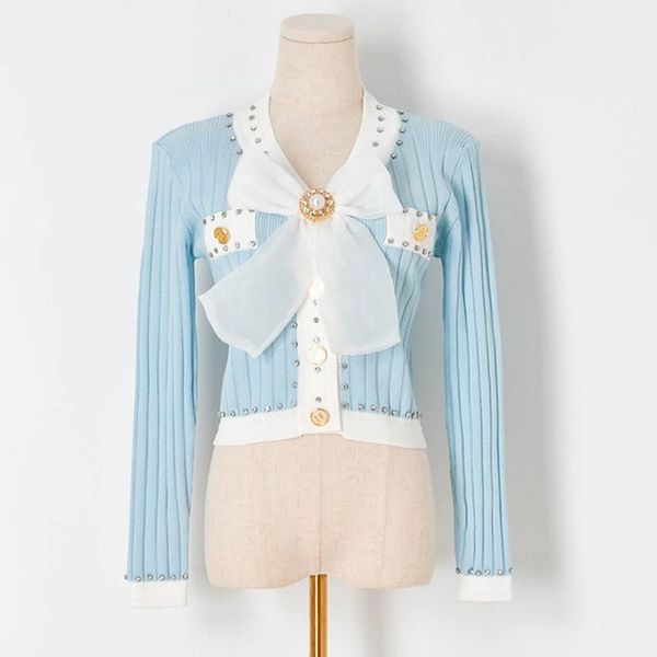 women's knits & tees cute women slim knitted sweater bodycon cardigan 2021 autumn v neck long sleeve diamonds big gows cropped coat, White
women's knits & tees cute women slim knitted sweater bodycon cardigan 2021 autumn v neck long sleeve diamonds big gows cropped coat, White