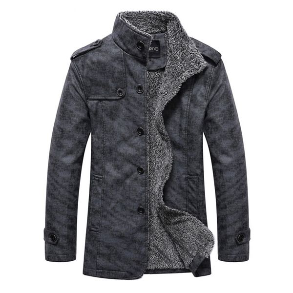 winter warm faux leather jacket men solid long sleeve pu leather coat stand collar thick slim fit men jacket trench coats 211118, Black
winter warm faux leather jacket men solid long sleeve pu leather coat stand collar thick slim fit men jacket trench coats 211118, Black