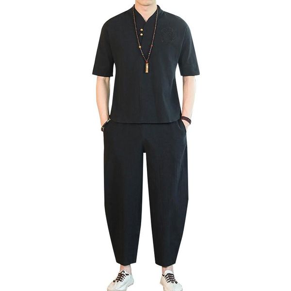 men's tracksuits -5xl plus size men 2 piece tracksuit linen short sleeve blouse +ankle pants loose fit streetwear summer vintage xxxxx, Gray
men's tracksuits -5xl plus size men 2 piece tracksuit linen short sleeve blouse +ankle pants loose fit streetwear summer vintage xxxxx, Gray