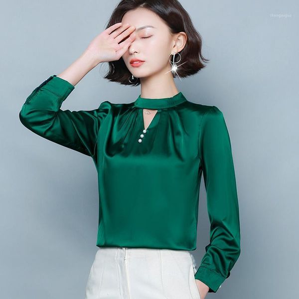 korean silk blouses women satin blouse shirt plus size long sleeve solid hollow out blusas mujer de moda 2021 women's & shirts, White
korean silk blouses women satin blouse shirt plus size long sleeve solid hollow out blusas mujer de moda 2021 women's & shirts, White