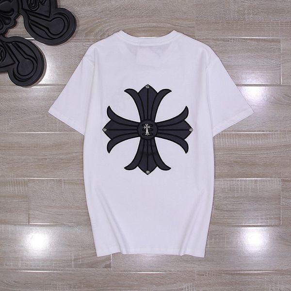 crosin 21ss summer trend ch cross leather pattern loose casual short sleeve for men and women brand e8gb, White
crosin 21ss summer trend ch cross leather pattern loose casual short sleeve for men and women brand e8gb, White