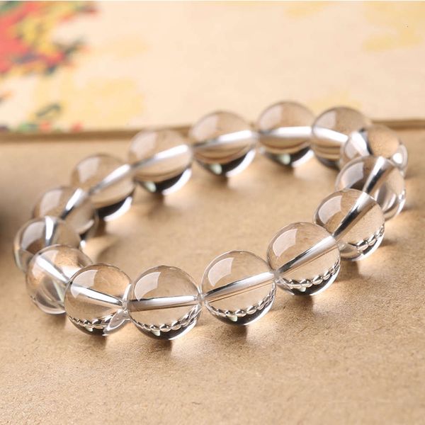 natural white crystal bracelet single circle round clean men's women's simple bracelet donghai, Black
natural white crystal bracelet single circle round clean men's women's simple bracelet donghai, Black