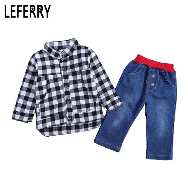 clothing sets autumn baby boy set toddler boys kids clothes children plaid shirt + jeans pants, White
clothing sets autumn baby boy set toddler boys kids clothes children plaid shirt + jeans pants, White