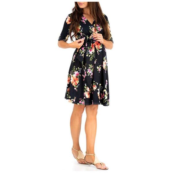 maternity dresses pregnant women wrap skirt care short-sleeved female v-neck bow tie casual breastfeeding, White
maternity dresses pregnant women wrap skirt care short-sleeved female v-neck bow tie casual breastfeeding, White