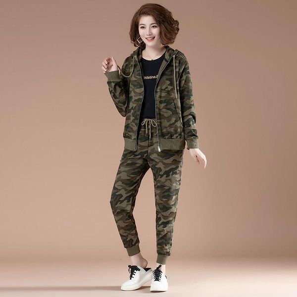 camouflage two-piece set women's hoodies and harem pants spring autumn 2-piece two piece, White
camouflage two-piece set women's hoodies and harem pants spring autumn 2-piece two piece, White