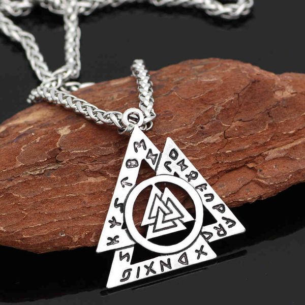 jewelry nordic mythology viking odin rune triangle pendant sweater chain long necklace accessories, Silver
jewelry nordic mythology viking odin rune triangle pendant sweater chain long necklace accessories, Silver