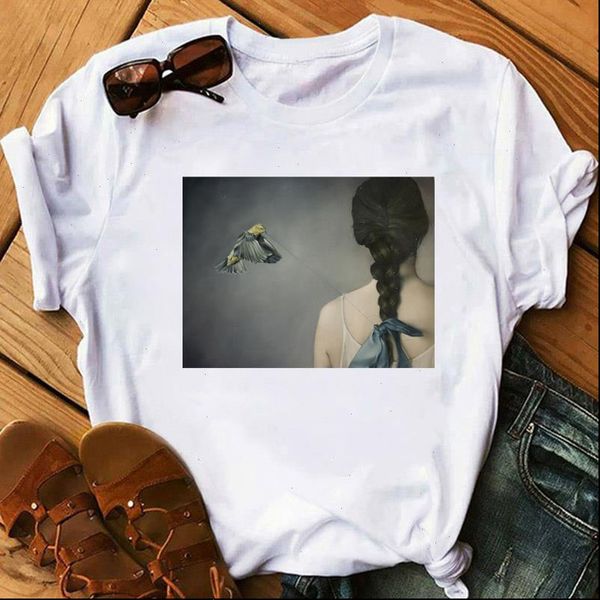 women tshirt harajuku aesthetics animal print tee fashion vogue t shirt female shirts clothes, White
women tshirt harajuku aesthetics animal print tee fashion vogue t shirt female shirts clothes, White