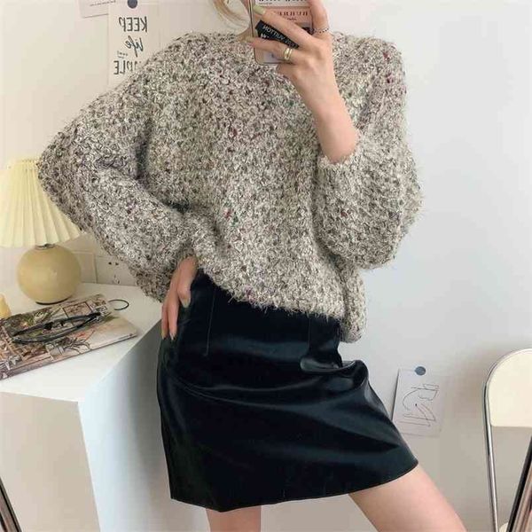 women pullover knitted jumper autumn winter o-neck pullovers casual sweaters long sleeve short slim sweater girls 210427, White;black
women pullover knitted jumper autumn winter o-neck pullovers casual sweaters long sleeve short slim sweater girls 210427, White;black
