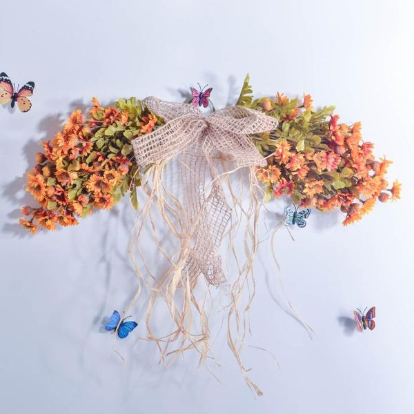 decorative flowers & wreaths rustic autumn artificial daisy wreath lintel wall decoration flower door for wedding home christmas road guide
decorative flowers & wreaths rustic autumn artificial daisy wreath lintel wall decoration flower door for wedding home christmas road guide
