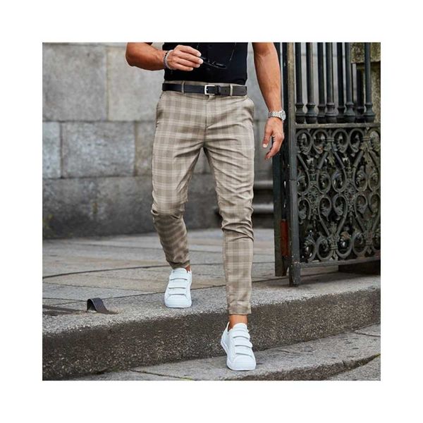 men's slacks in spring and summer, Black