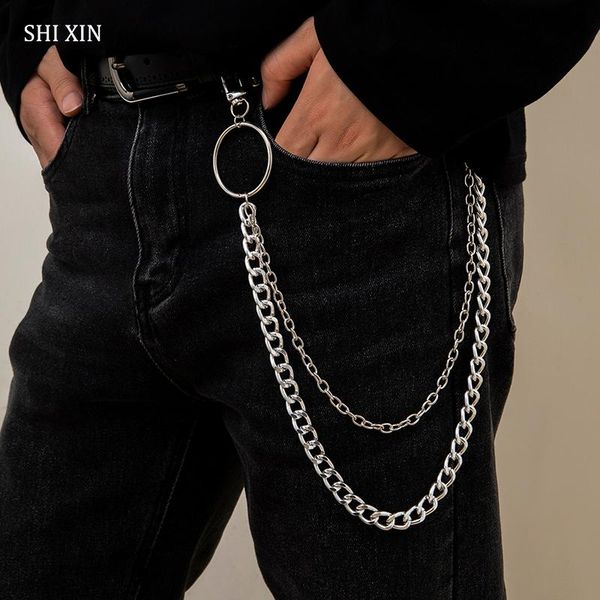 keychains shixin punk trousers chain keychain for women/men key multi layer waist pants wallet/key holder lanyard jewelry 2021, Silver
keychains shixin punk trousers chain keychain for women/men key multi layer waist pants wallet/key holder lanyard jewelry 2021, Silver