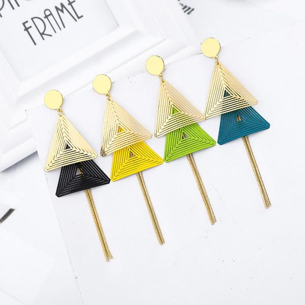dangle & chandelier balanbiu unique green black yellow blue gold color mesh triangle brass chain tassel drop earrings for women gift fashion, Silver
dangle & chandelier balanbiu unique green black yellow blue gold color mesh triangle brass chain tassel drop earrings for women gift fashion, Silver