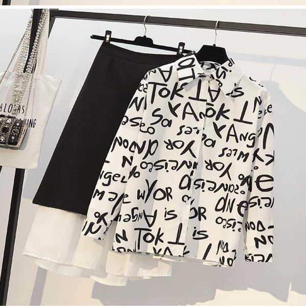 women's blouses & shirts yoming ym1014 fashion official women elegant letter print blouse turn-down collar button long sleeve stree, White
women's blouses & shirts yoming ym1014 fashion official women elegant letter print blouse turn-down collar button long sleeve stree, White