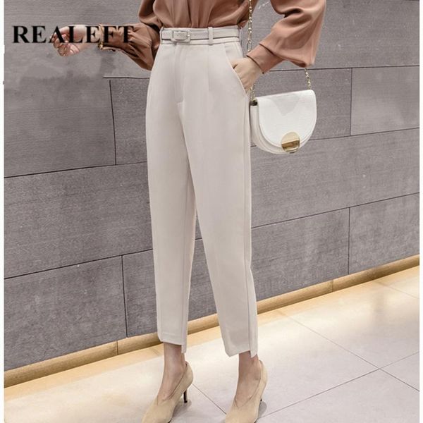 women's pants & capris realeft spring 2021 korean ol style women formal harem with belt high waist elegant office lady ankle-length, Black;white
women's pants & capris realeft spring 2021 korean ol style women formal harem with belt high waist elegant office lady ankle-length, Black;white