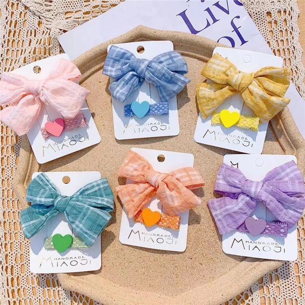 2 pcs new fashion sweet girl colorful love lace duckbill clip cute children's simple plaid fabric bow hairpin hair accessories, Slivery;white
2 pcs new fashion sweet girl colorful love lace duckbill clip cute children's simple plaid fabric bow hairpin hair accessories, Slivery;white