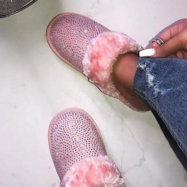 winter home warm plush slippers women rhinestone crystal fur edge solid flats indoor living room luxury ladies shoes female 2021, Black
winter home warm plush slippers women rhinestone crystal fur edge solid flats indoor living room luxury ladies shoes female 2021, Black