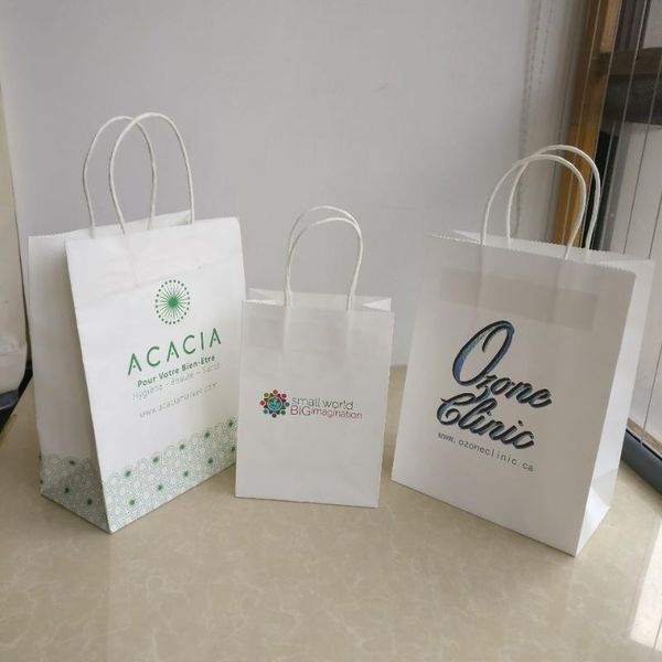 shopping bags wholesale 1000pcs/lot 27hx21x11cm custom 140g white kraft paper gift bags/ medium size/ with handle
shopping bags wholesale 1000pcs/lot 27hx21x11cm custom 140g white kraft paper gift bags/ medium size/ with handle