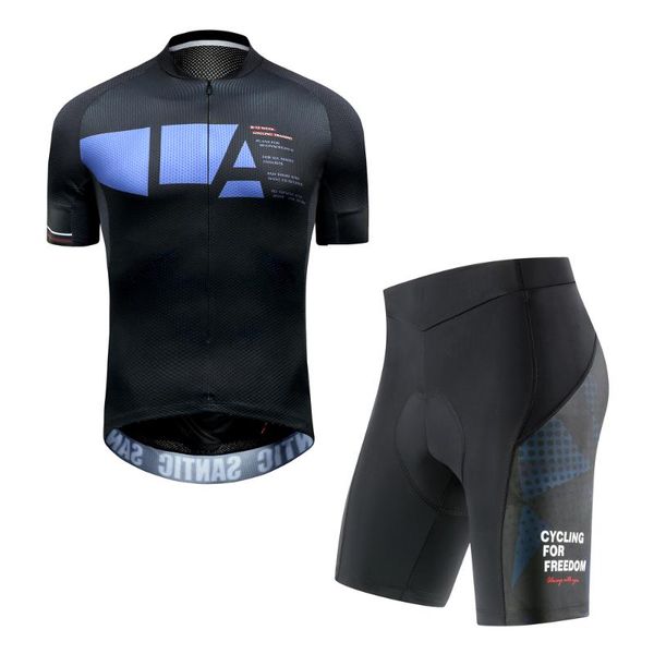 racing sets santic men summer cycling suits jersey shorts set mtb bicycle clothing mountain bike wear clothes breathable asian size, Black;blue
racing sets santic men summer cycling suits jersey shorts set mtb bicycle clothing mountain bike wear clothes breathable asian size, Black;blue