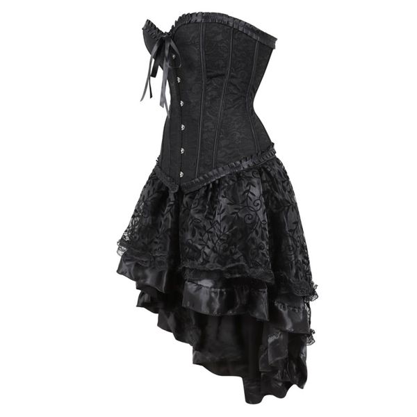 Sexy Vintage Black Corset Dress Victorian Burlesque Corsets Skirt Set Halloween Party Dancing Cosplay Costume Plus Size -6XL, Blue
Sexy Vintage Black Corset Dress Victorian Burlesque Corsets Skirt Set Halloween Party Dancing Cosplay Costume Plus Size -6XL, Blue