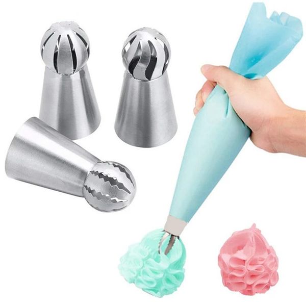 baking & pastry tools 4pcst stainless steel russian flower nozzles sets diy cookie cake decorating tips icing piping cream bag
baking & pastry tools 4pcst stainless steel russian flower nozzles sets diy cookie cake decorating tips icing piping cream bag