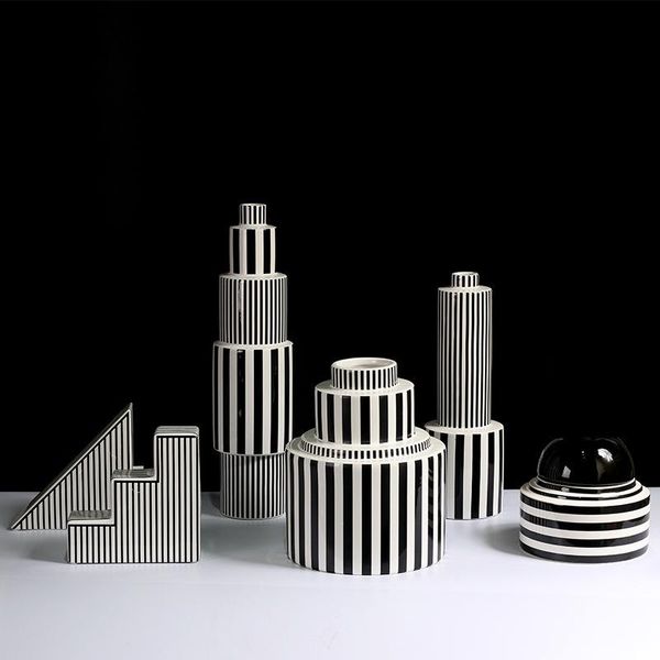 vases nordic creative ceramics simple luxury black and white striped vase decoration living room tv closet home ornaments
vases nordic creative ceramics simple luxury black and white striped vase decoration living room tv closet home ornaments