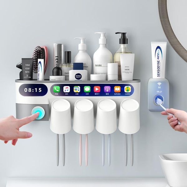 toothbrush holders inverted holder automatic toothpaste squeezer home storage shelves wall-mounted bathroom accessories sets household
toothbrush holders inverted holder automatic toothpaste squeezer home storage shelves wall-mounted bathroom accessories sets household