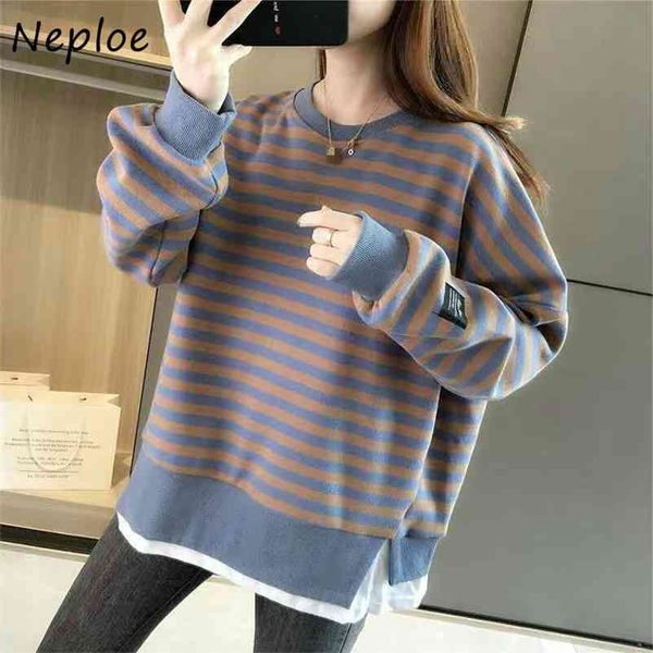 striped patchwork fake two pieces hoody autumn fashion hoodies women o-neck loose casual long sleeve sweatshirts 210422, Black
striped patchwork fake two pieces hoody autumn fashion hoodies women o-neck loose casual long sleeve sweatshirts 210422, Black