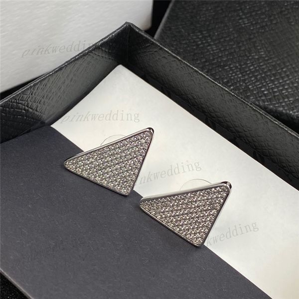 triangle pattern ear stud letter printed charm chic design silver plated earring shiny diamond inlay stud, Golden
triangle pattern ear stud letter printed charm chic design silver plated earring shiny diamond inlay stud, Golden