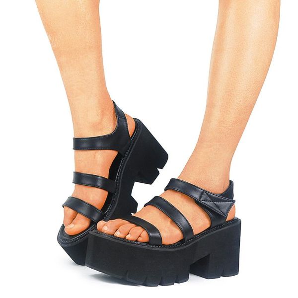 gothic style chunky heels platform leisure gladiator fashion summer sandals shoes woman big size 42 women, Black
gothic style chunky heels platform leisure gladiator fashion summer sandals shoes woman big size 42 women, Black