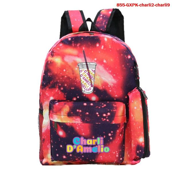backpack 2 pcs/set charli damelio for girls boys casual pink school bags students zipper bookbag d'amelio
backpack 2 pcs/set charli damelio for girls boys casual pink school bags students zipper bookbag d'amelio