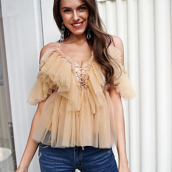 v neck off shoulder peplum blouse women pleated vintage ruffle mesh shirt casual summer sleeveless clothes women's blouses & shirts, White
v neck off shoulder peplum blouse women pleated vintage ruffle mesh shirt casual summer sleeveless clothes women's blouses & shirts, White