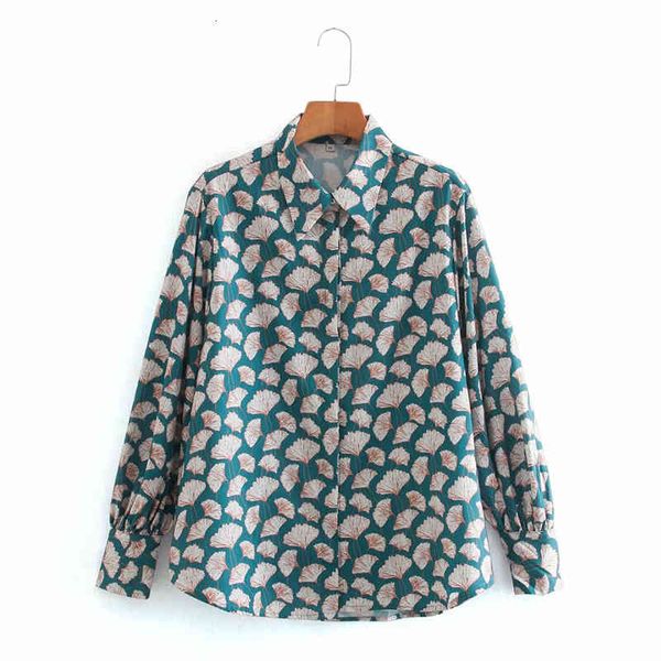 women's blouses & shirts new fashion ginkgo leaf print women turn-down collar long sleeve chiffon blouse shirt casual loose d, White
women's blouses & shirts new fashion ginkgo leaf print women turn-down collar long sleeve chiffon blouse shirt casual loose d, White