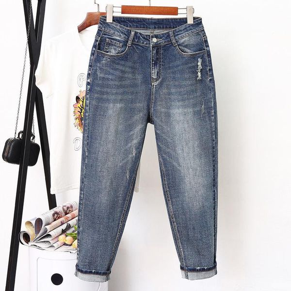 women's jeans high waist women plus size denim harem pants boyfriend femme clothes casual streetwear mom mujer k582, Blue
women's jeans high waist women plus size denim harem pants boyfriend femme clothes casual streetwear mom mujer k582, Blue