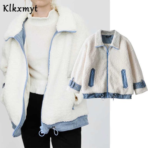klkxmyt za jacket women fashion lambswool zipper short coat vintage long sleeve side pockets female outerwear 210527, Black;brown
klkxmyt za jacket women fashion lambswool zipper short coat vintage long sleeve side pockets female outerwear 210527, Black;brown
