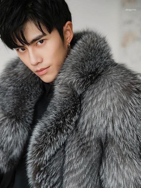 men's leather & faux winter real fur coat men jacket long natural silver warm luxury jackets for overcoat 18156 kj33161, Black
men's leather & faux winter real fur coat men jacket long natural silver warm luxury jackets for overcoat 18156 kj33161, Black