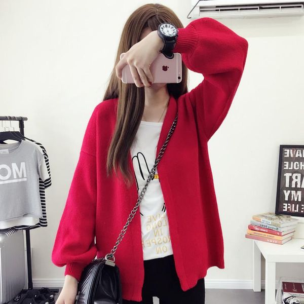 women's jackets knitting upper garment woman cardigan loose coat student 2021 clothes short shawl, Black;brown
women's jackets knitting upper garment woman cardigan loose coat student 2021 clothes short shawl, Black;brown