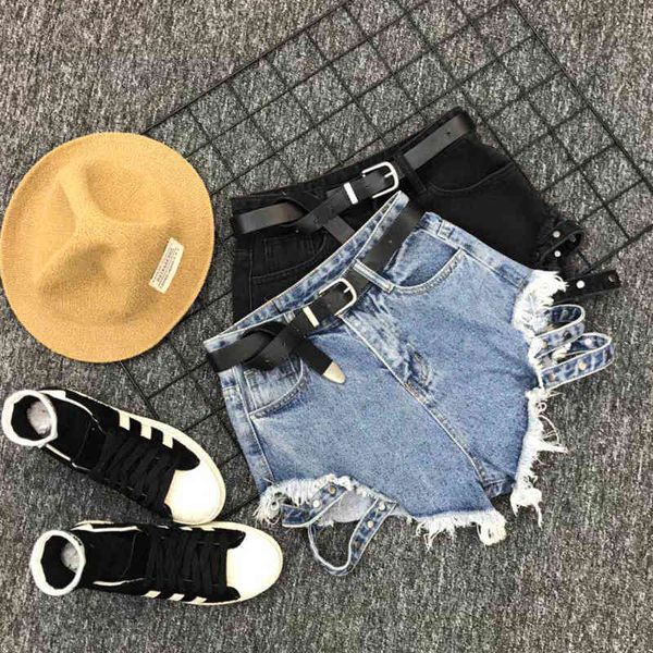 summer new fashion loose black wide leg high waist denim jeans shorts, White;black
summer new fashion loose black wide leg high waist denim jeans shorts, White;black