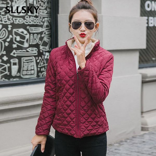 women's jackets sllsky winter fleece basic jacket women long sleeve solid female coat stand collar zipper casual plus velvet lamb outer, Black;brown
women's jackets sllsky winter fleece basic jacket women long sleeve solid female coat stand collar zipper casual plus velvet lamb outer, Black;brown