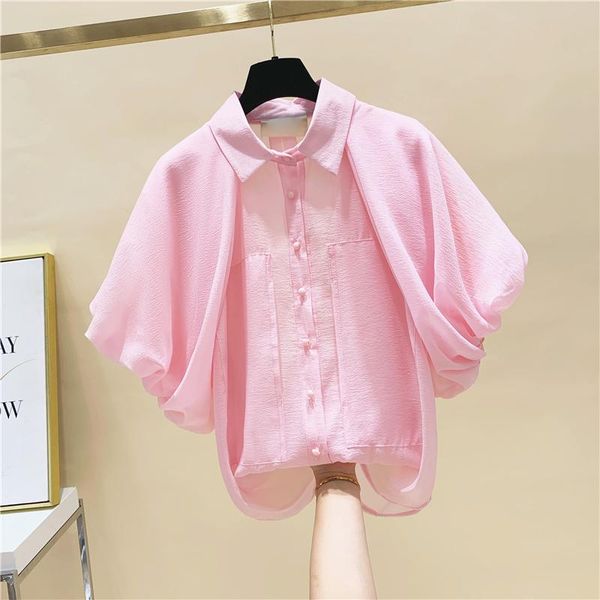 women's blouses & shirts chiffon summer design 2021 lantern sleeved loose elegant office lady outwear coats, White
women's blouses & shirts chiffon summer design 2021 lantern sleeved loose elegant office lady outwear coats, White
