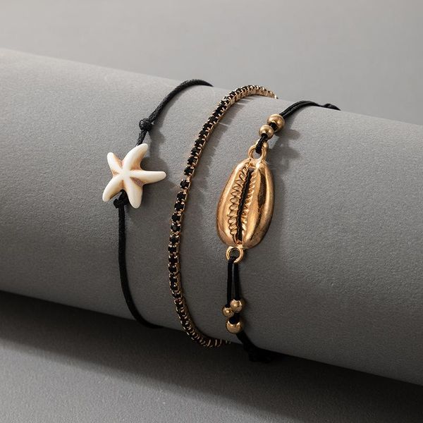 gold color bohemian handmade tassel shell bracelet sets women 2021 rope chain bracelets retro jewelry accessories link,, Black
gold color bohemian handmade tassel shell bracelet sets women 2021 rope chain bracelets retro jewelry accessories link,, Black