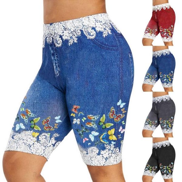 plus size pants denim shorts women lace patchwork butterfly fashion blue bodycon elastic slim for short, Black
plus size pants denim shorts women lace patchwork butterfly fashion blue bodycon elastic slim for short, Black