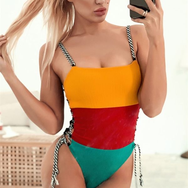 women's swimwear colorblocked v-neck strappy swimsuit backless padded women monokini girl beach bathing suit djnj, White;black
women's swimwear colorblocked v-neck strappy swimsuit backless padded women monokini girl beach bathing suit djnj, White;black