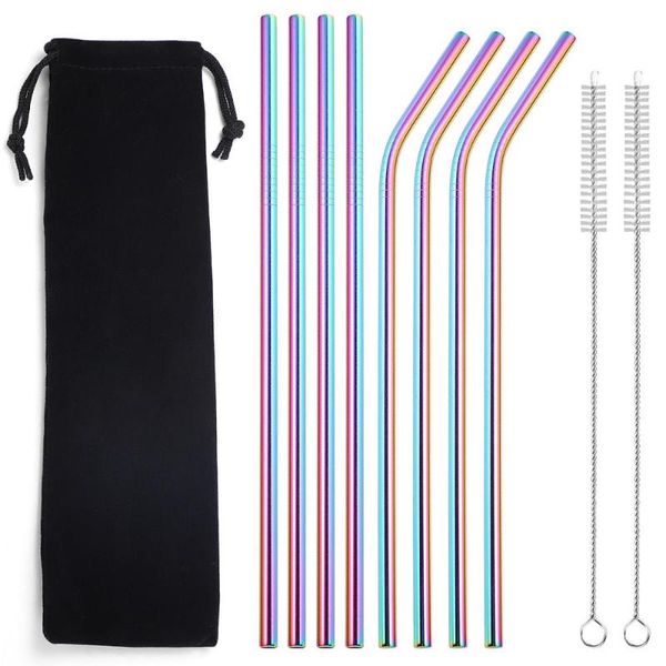 drinking straws food grade stainless steel straw bar beverage milk metal straight bent set with brushes for travel camping picnic
drinking straws food grade stainless steel straw bar beverage milk metal straight bent set with brushes for travel camping picnic